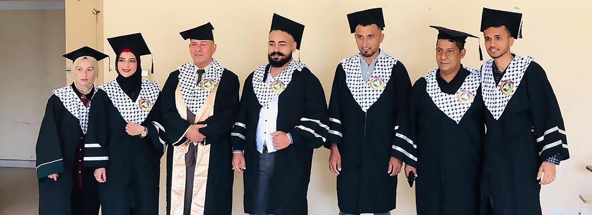 استمرار مناقشة مشاريع تخرج الطلبة بقطاع غزة رغم العدوان والإبادة الجماعية