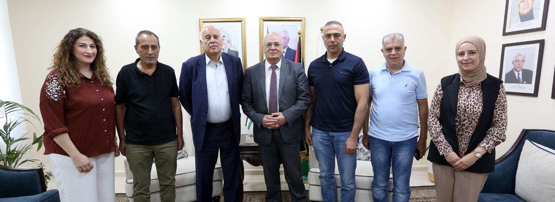 QOU Hosts Major General Jibril Rajoub, the Secretary General of Fatah Central Committee