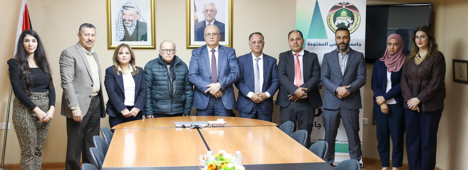 القدس المفتوحة وجمعية الهيدرولوجيين الفلسطينيين تعززان الشراكة البحثية والتدريبية في مجالي المياه والبيئة